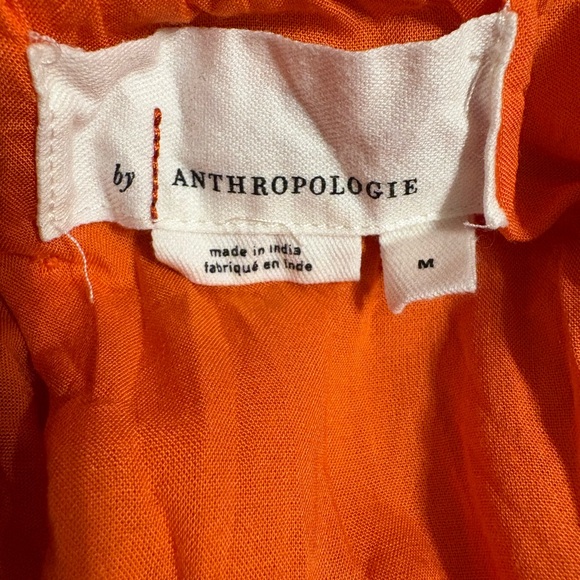 Anthropologie Vibrant Orange A-Line Tulle Skirt - Picture 3 of 3